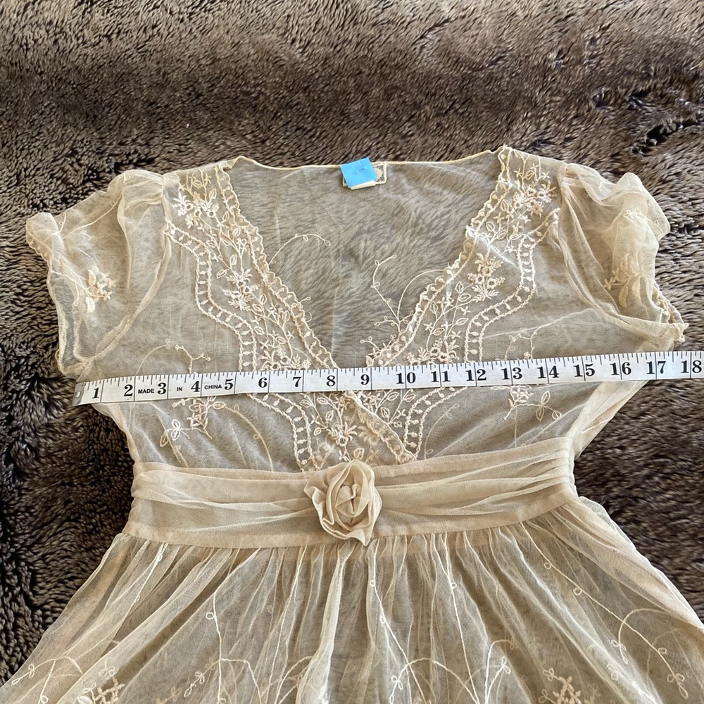 Anthropologie sheer embroider blouse. - Picture 11 of 11